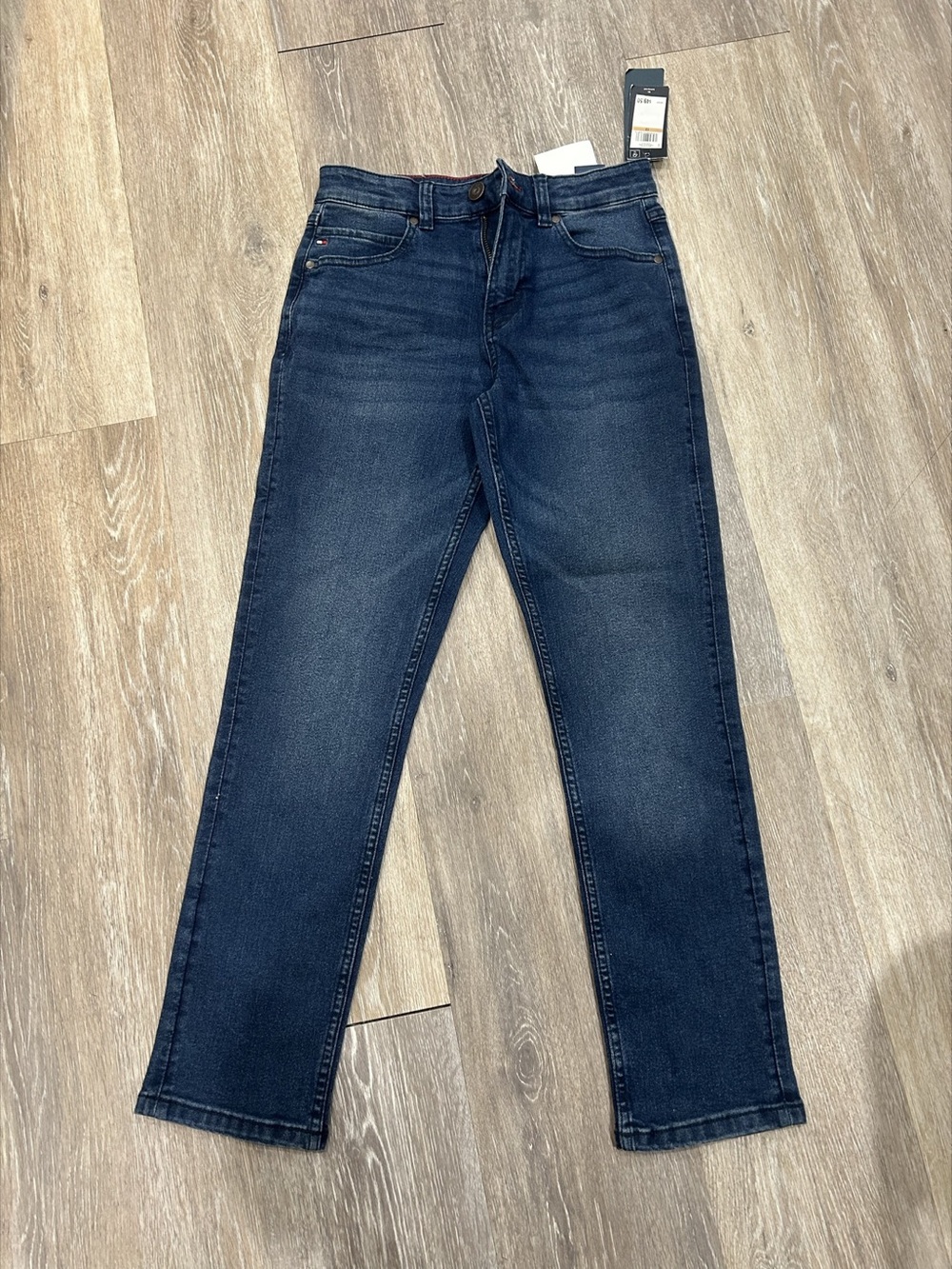 NWT Tommy Hilfiger Boys Size 12 Jeans Portola Stretch Slim Straight Blue